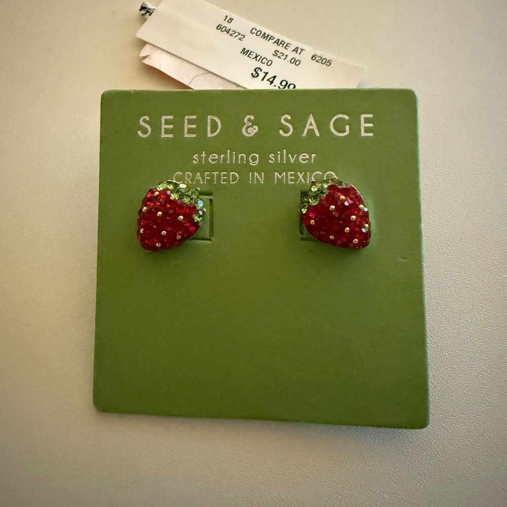 Seed & Sage Strawberry Earrings